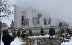 Пожар, дом престарелых, Харьков