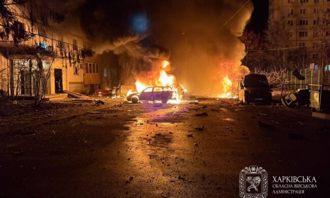 Удар дронів по Харкову