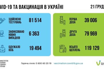 Статистика по коронавирусу на утро 22 декабря, коронавирус в Украине