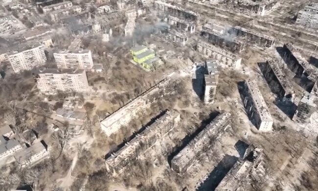 Разрушенный Мариуполь, ущерб, вторжение России в Украину
