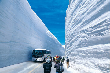 Дороги в Японии зимой
