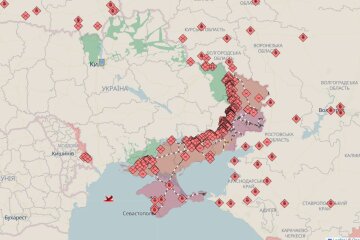 Карта DeepState на 9 июля