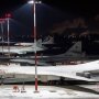 Бомбардировщики РФ Ту-160 на аэродроме Оленья