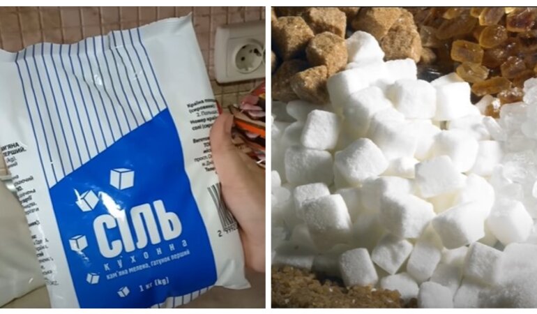 Цены на соль и сахар, цены на продукты в Украине