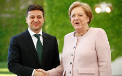 Ангела Меркель и Владимир Зеленский