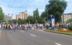 митинг в Донецке