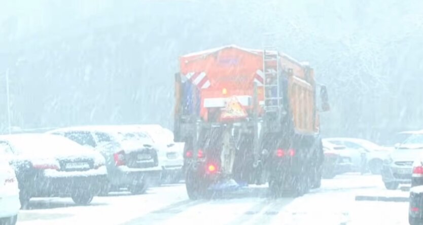 Снежная зима в Украине