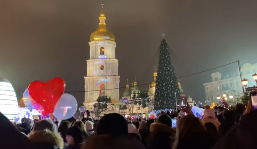 Новый год в Киеве, карантин в Украине, коронавирус