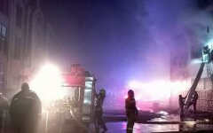 В Киеве горели офисные помещения