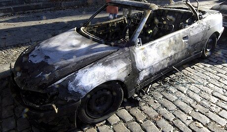 Ночью сожгли автомобиль начальника УБОП в Закарпатье