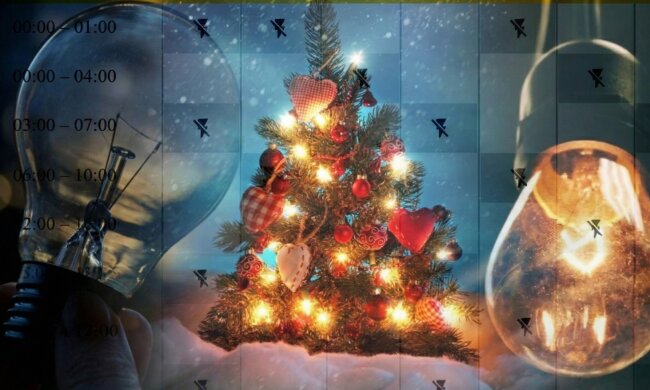 Отключение электроэнергии в Украине на Новый год