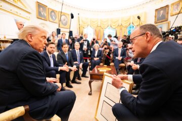Дональд Трамп и Фридрих Мерц
