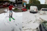 В Хорватии выпал снег в июне, снег в Хорватии