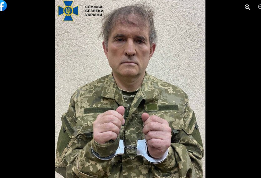 СБУ подтвердила задержание Медведчука: новое фото