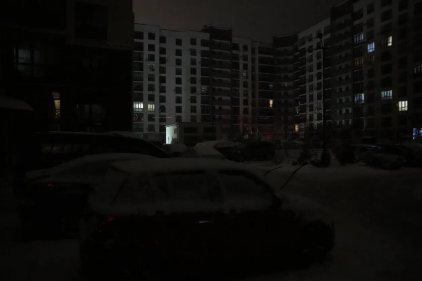Отключение света и тепла в Киеве