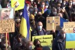 Митинг в поддержку Украины в Берлине, война с россией,