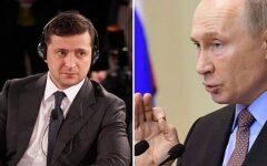 Президент Украины Владимир Зеленский и Президент России Владимир Путин
