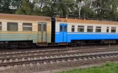 Киевская городская электричка: вагоны поезда