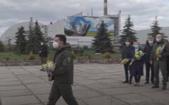 Президент Украины Владимир Зеленский в Чернобыле