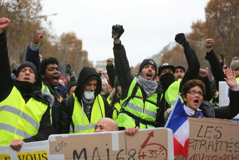 «Желтые желеты» проведут новую акцию протеста во Франции