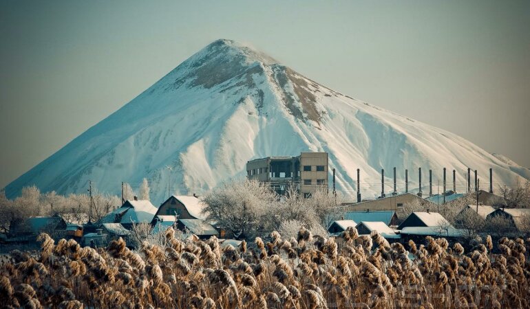 Донбасс терриконы зима