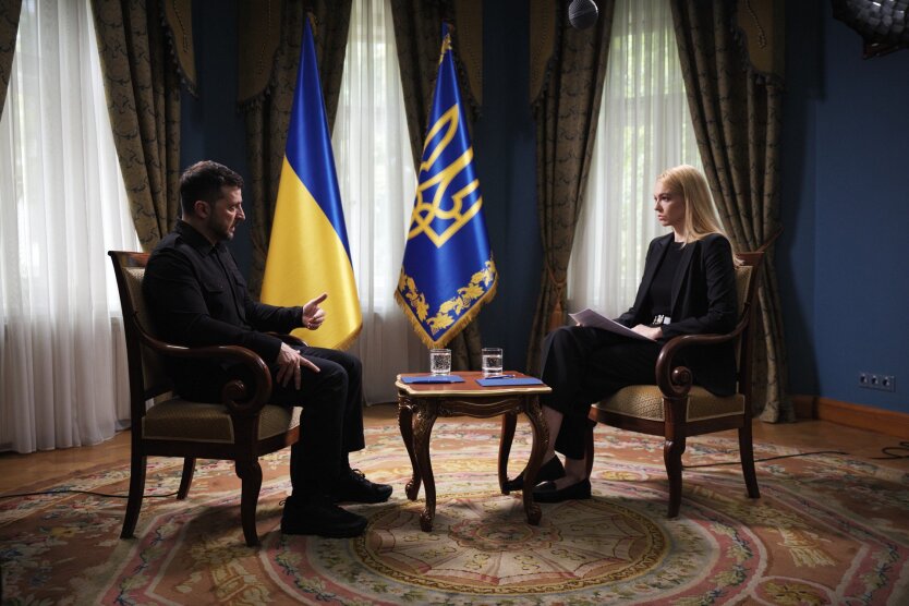 Зеленский в интервью американскому телеканалу Newsmax