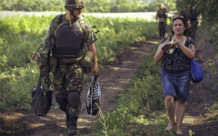 каратель украинская армия население Донбасса