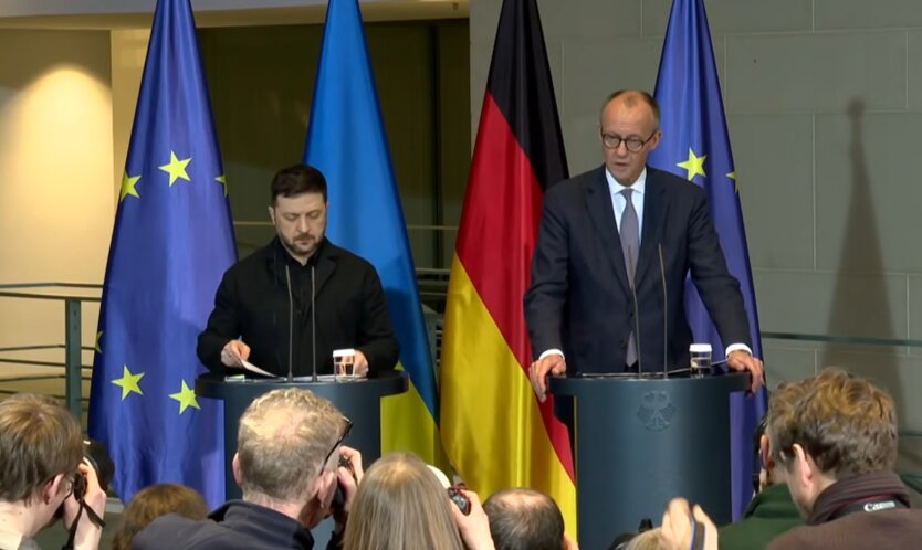 Володимир Зеленський та Фрідріх Мерц