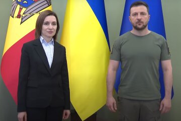 Майя Санду и Владимир Зеленский, встреча
