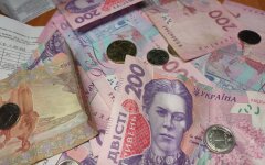 Пенсии в Украине, гривны