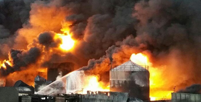 пожар нефтебаза