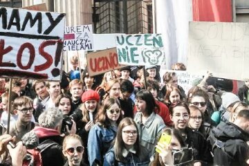 Забастовка учителей в Польше