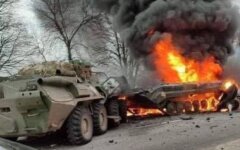 ВСУ применили "Javelin" и уничтожили колонну из 15 российских танков