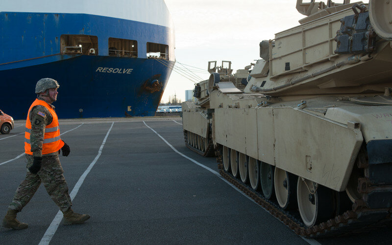 US military equipment arrives in Germany for Atlantic Resolve