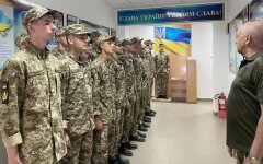 Студенты на военной подготовке