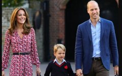 Кейт Миддлтон, принц Уильям и принц Джордж