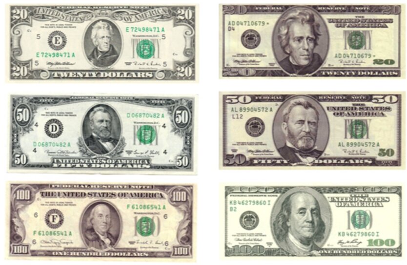 Доларові купюри