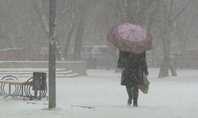 Мокрый снег с дождем, погода в Украине, прогноз погоды