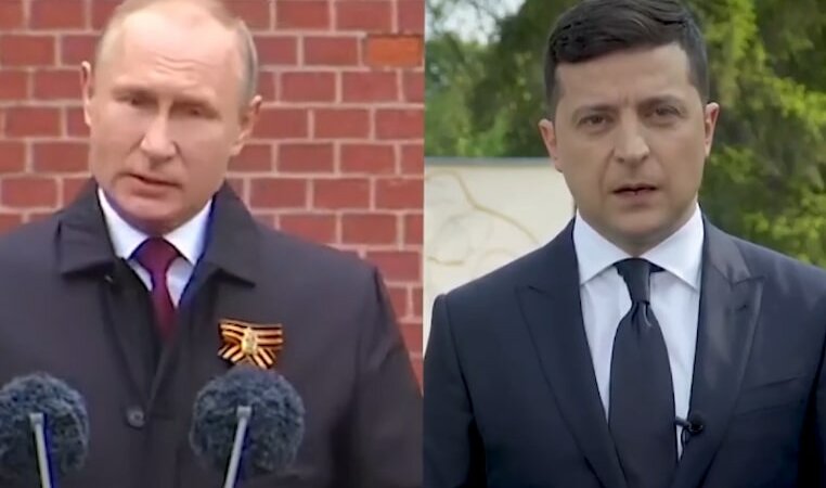 Владимир Путин и Владимир Зеленский