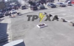 Попадание ракеты в толпу людей