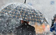 Мокрый снег в Украине