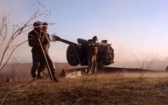 Гаубица Д-30 российских оккупантов, вторжение россии в Украину