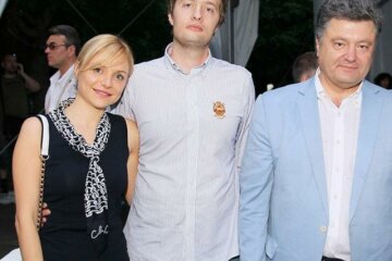 Алексей Порошенко с женой Юлей