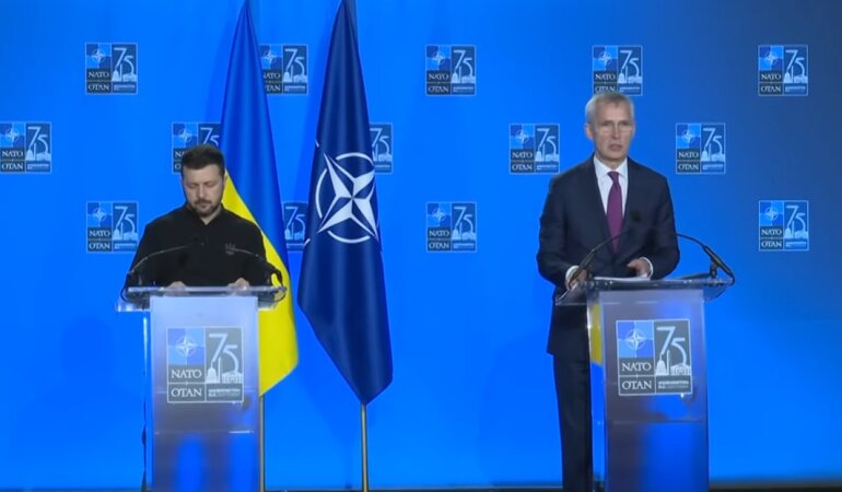 Владимир Зеленский и Йенс Столтенберг