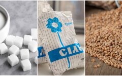 Цены на сахар, соль и гречку