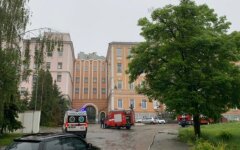 Пожар в Александровской больнице,инцидент в Александровской больнице,Александровская больница
