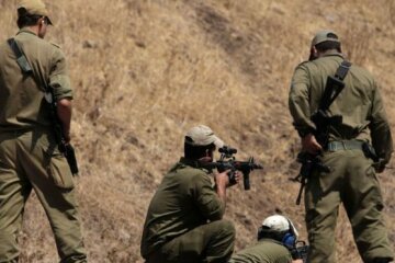израильские войска на границе с Сирией