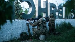 Обстрел ВСУ боевиками на Донбассе
