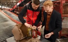 Продукты питания в посылках Новой почты