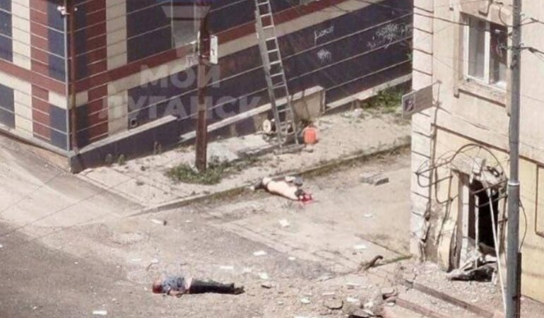 Взрыв в Луганске